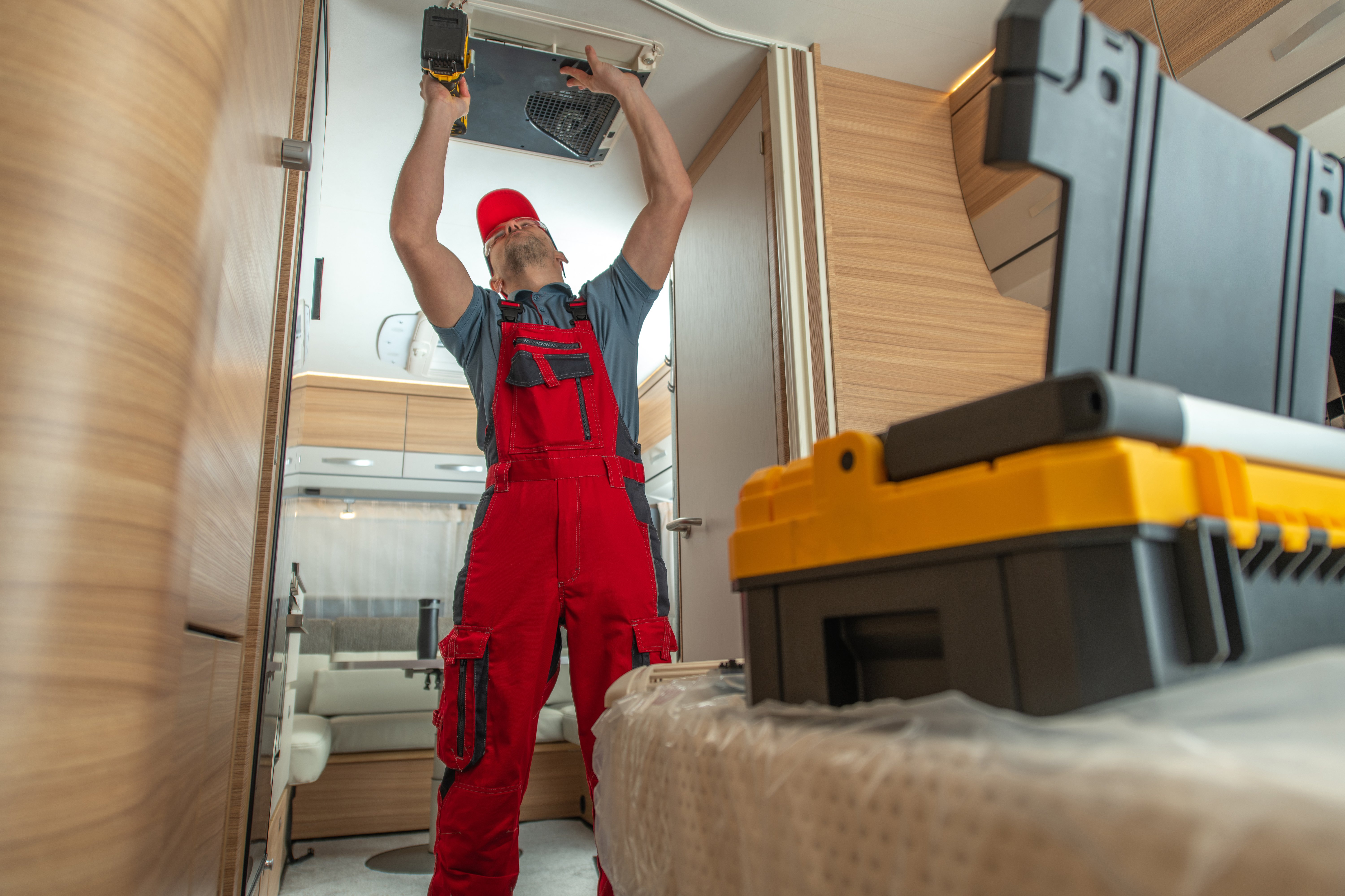 Repairing Ceiling Mounted RV Camper Air Condition